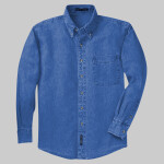 Tall Long Sleeve Denim Shirt