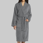 Plush Microfleece Shawl Collar Robe