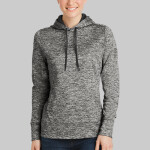 Ladies PosiCharge ® Electric Heather Fleece Hooded Pullover