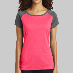 ® Ladies Heather On Heather Contender ™ Scoop Neck Tee