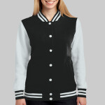 Ladies Fleece Letterman Jacket